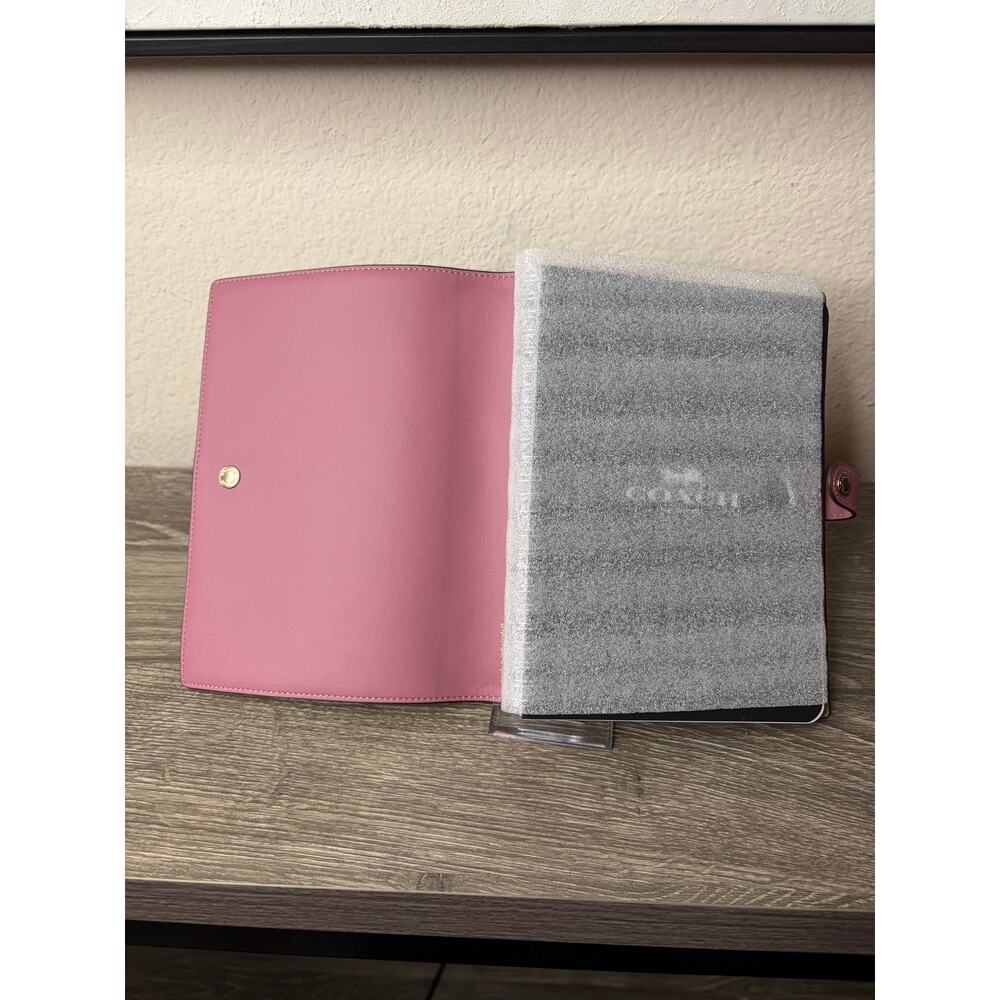 Coach Prairie Rose Notebook Signature Canvas Pink Floral Journal NWT 1740 - Picture 3 of 4